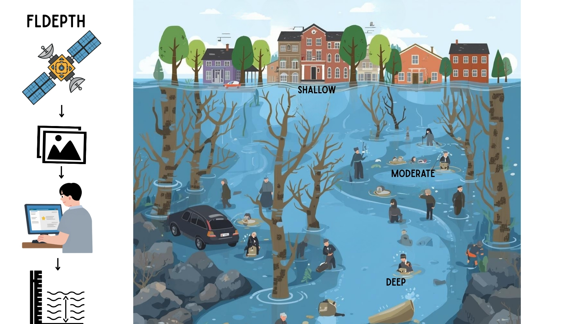 FlDepth: A new tool that measures flood depths from space